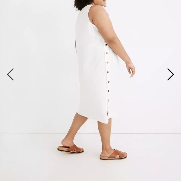 Linen and cotton blend plus size dress 3x - Picture 4 of 6